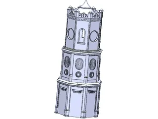 Meydan Saat Sari 3D Model preview
