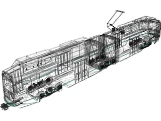 Train 3D Model preview