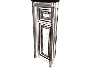 Door Classic 3D Model preview