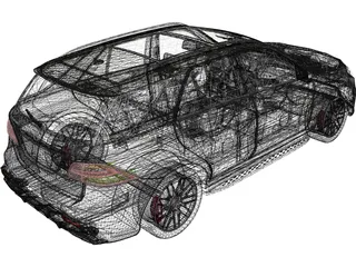 Mercedes-AMG GLE 63 S 4MATIC (2016) 3D Model preview