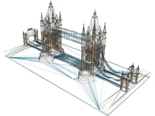 London Tower Bridge 3D Model preview