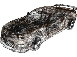 Chevrolet Camaro ZL1 1LE (2018) 3D Model preview