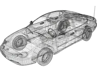 Ford Taurus (1996) 3D Model preview