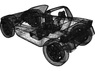 Dune Buggy 3D Model preview