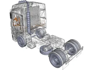 Renault Magnum R365 3D Model preview
