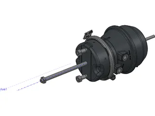 Brake Tristop Cylinder 3D Model preview