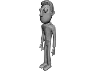 Cartoon Figure Male 3D Model preview
