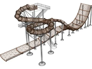Water Park 3D Model preview