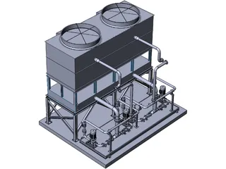 Cooling Water Module 3D Model preview