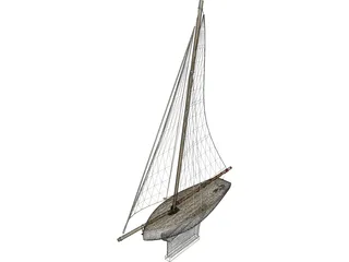Toy Boat 3D Model preview