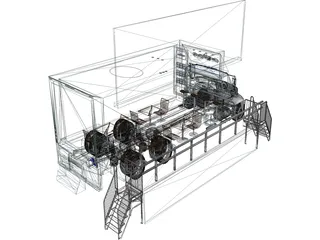 Event Truck 3D Model preview