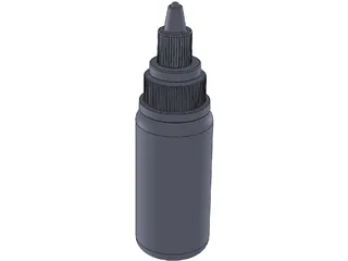 Tattoo Ink Bottle 3D Model preview