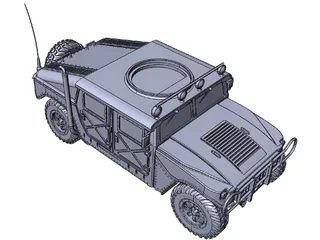 M1151 HMMWV Hummer 3D Model preview