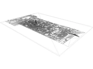 Philadelphia City 3D Model preview