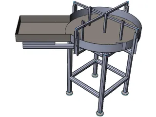 Rotary Table Feeder 3D Model preview