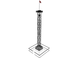 Rail Tower Extreme 3D Model preview
