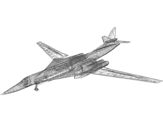 Tupolev Tu-160 3D Model preview
