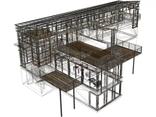 Modern Dwelling 3D Model preview