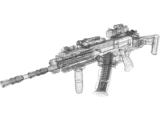 CZ 805 BREN 3D Model preview