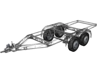 Trailer 3D Model preview