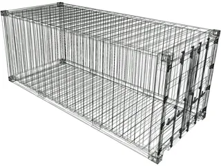 Shipping Container 3D Model preview