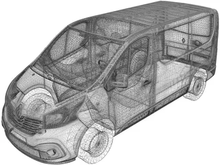 Renault Trafic 3D Model preview