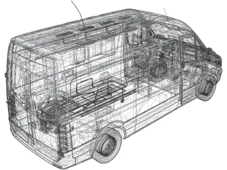 Mercedes-Benz Sprinter (2014) 3D Model preview