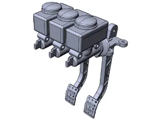 Wilwood Pedals Assembly 340 3D Model preview
