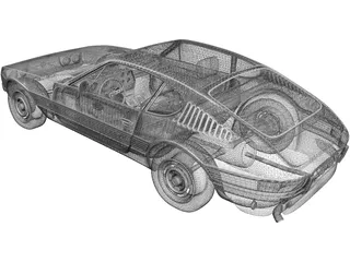 Volkswagen SP2 (1975) 3D Model preview