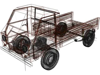 Volkswagen DMG Trakbayan 3D Model preview