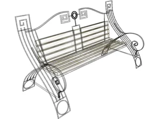 Bench 3D Model preview