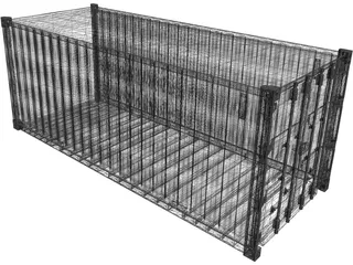 Shipping Container 3D Model preview