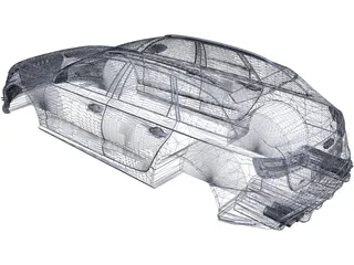 Audi RS6 Body 3D Model preview