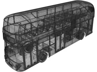 London Bus 3D Model preview