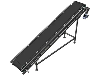 Belt Conveyor 3D Model preview