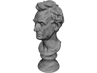 Abraham Lincoln Louvre Bust 3D Model preview