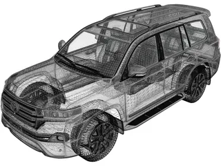 Toyota Land Cruiser (2016) 3D Model preview