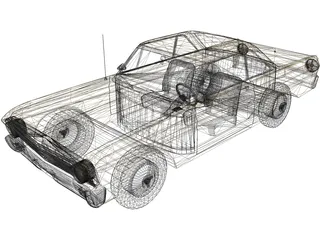 Ford Falcon 1965 3D Model preview