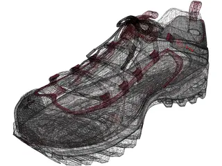 Hiking Boot 3D Model preview