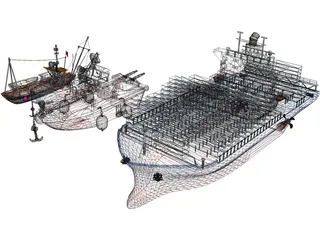 Boats Collection 3D Model preview