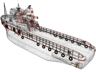 Tugboat 3D Model preview