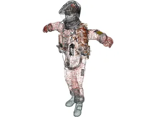 Astronaut 3D Model preview
