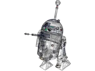 Star Wars R2D2 3D Model preview