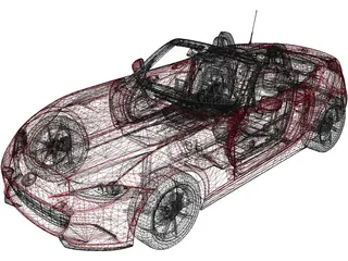 Mazda MX-5 (2017) 3D Model preview