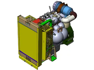Perkins 403D-11 Engine 3D Model preview