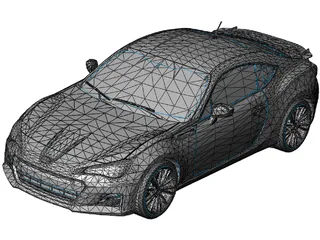 Subaru BRZ 3D Model preview