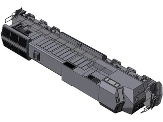 GE Dash 9 3D Model preview