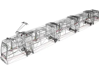 Train 3D Model preview