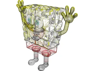 Sponge Bob 3D Model preview