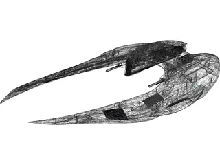 Cylon Raider 3D Model preview